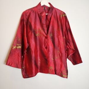 NWOT Jill Habeck Vintage Silk Kimono Jacket